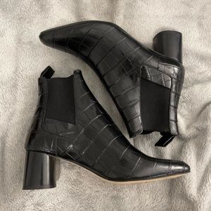 Zara Croc Ankle Boots | 37